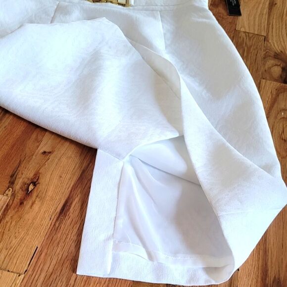NWT Arthur S. Levine TAHARI Sheath Dress White Cutout 6 - Picture 5 of 11